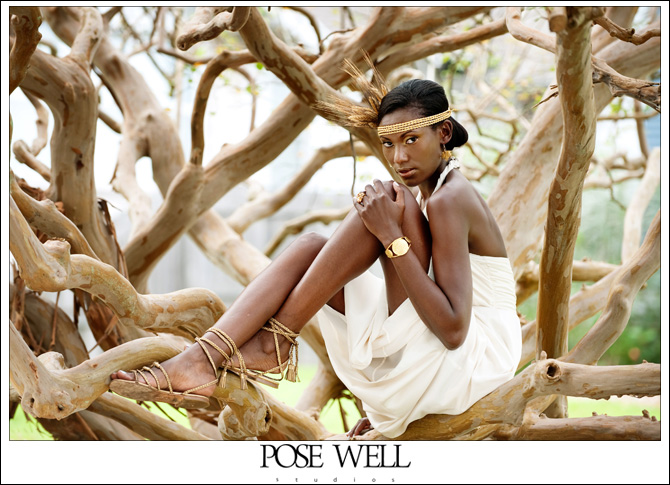 Model shoot with Virgo by Agnes Lopez for POSE WELL Studios