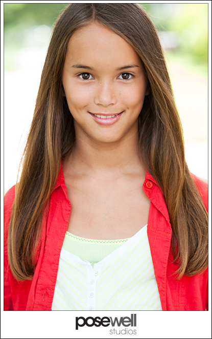 Comp Card Shoot of a young model and actor Emily by Agnes Lopez for POSE WELL Studios - 1 of 2