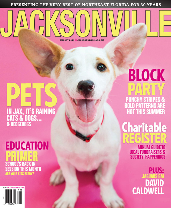 August 2014 Jacksonville Magazine cover by Agnes Lopez