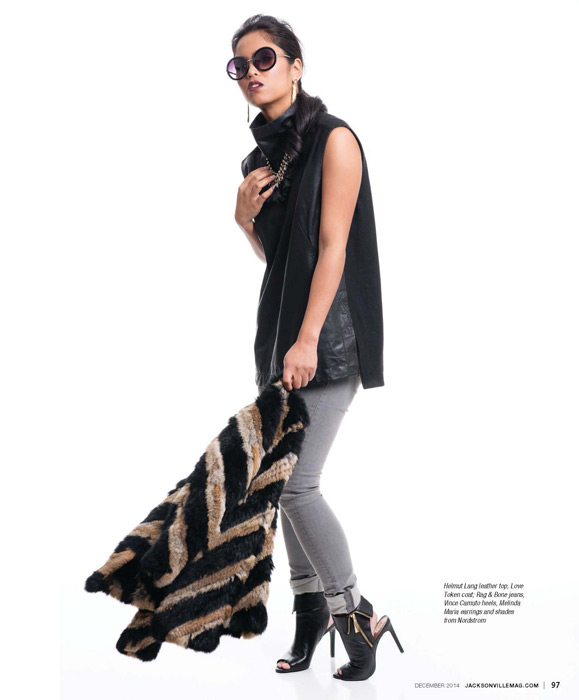Modern Cool fashion editorial for the December 2014 issue of Jacksonville Magazine - photos by Agnes Lopez - page 4