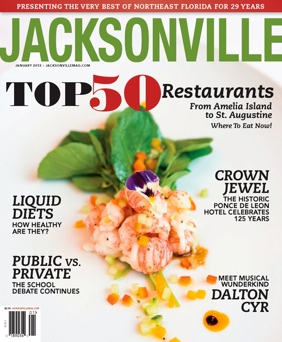Cover of Jacksonville Magazine, January 2013 by Agnes Lopez