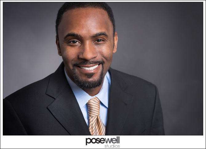 Rollins Burks headshot by Agnes Lopez for Pose Well Studios