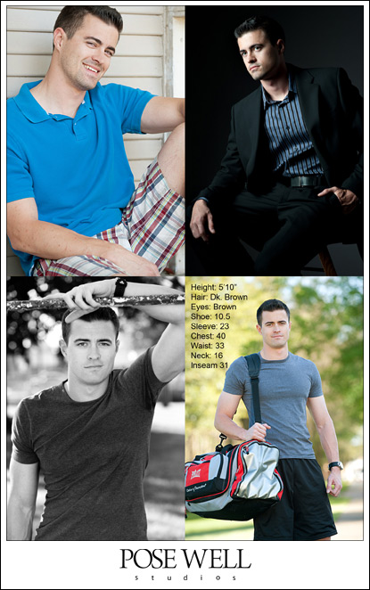 Comp Cards and Headshots in May by Jacksonville Photographer Agnes Lopez for POSE WELL Studios