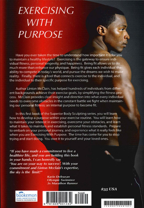 Linton McClain's book cover - Exercising With Purpose - by Agnes Lopez