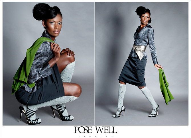 Model shoot with Virgo by Agnes Lopez for POSE WELL Studios