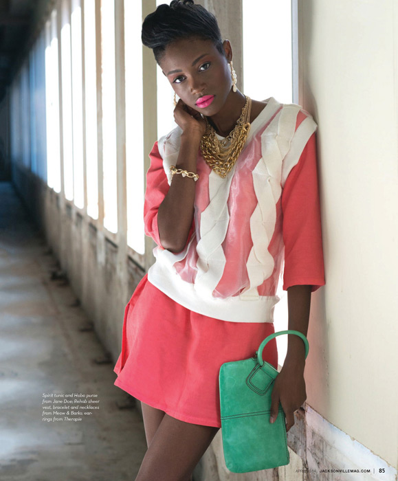 Color Guard fashion editorial for Jacksonville Magazine April 2014 by Agnes Lopez