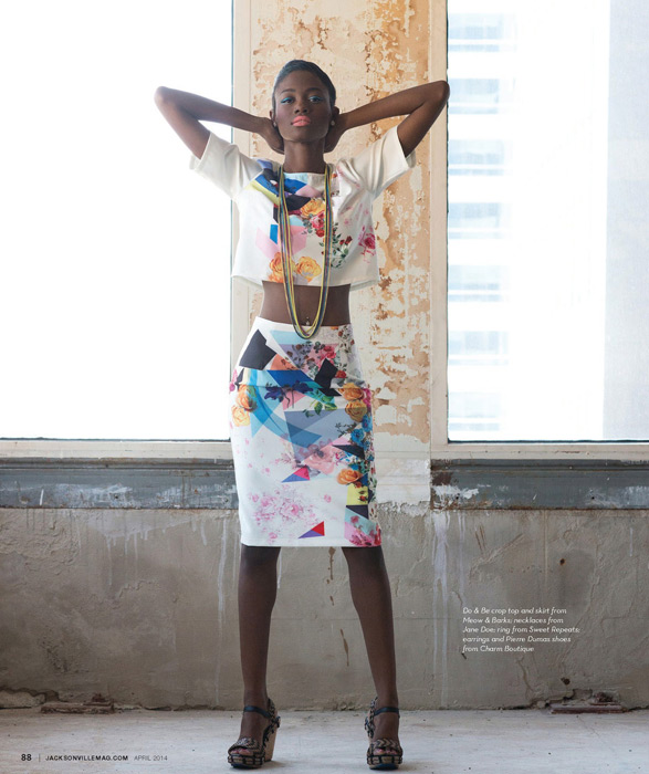 Color Guard fashion editorial for Jacksonville Magazine April 2014 by Agnes Lopez