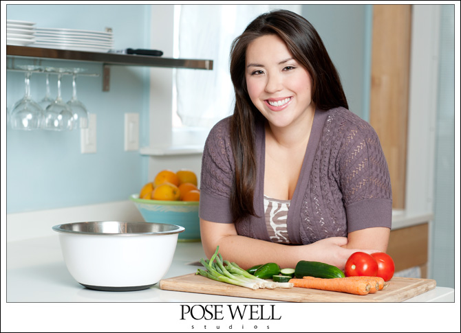 Food Blogger Joanne Ozug headshot by POSE WELL Studios