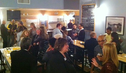 Party image two from the Agnes Lopez gallery opening Tap Room at Intuition Ale Works
