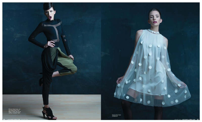 In With the Bold fashion editorial for Jacksonville Magazine January 2014 by Agnes Lopez