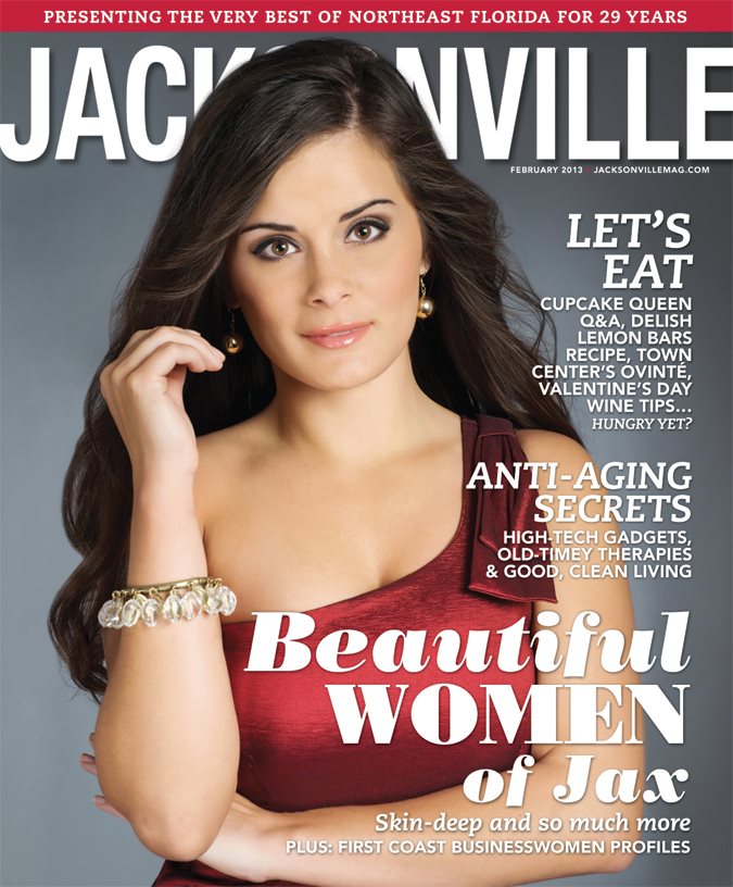 The cover of Jacksonville Magazine February 2013 issue by Agnes Lopez