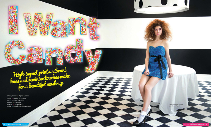 I Want Candy fashion editorial for Jacksonville Magazine - April 2015 - by Agnes Lopez