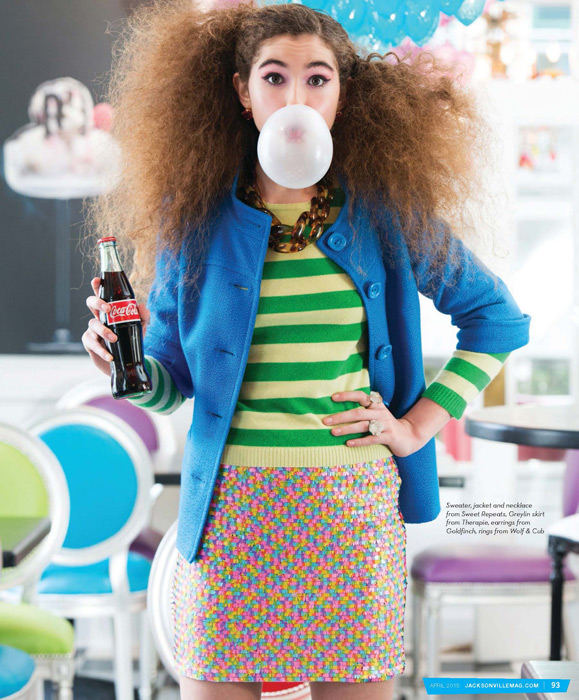 I Want Candy fashion editorial for Jacksonville Magazine - April 2015 - by Agnes Lopez