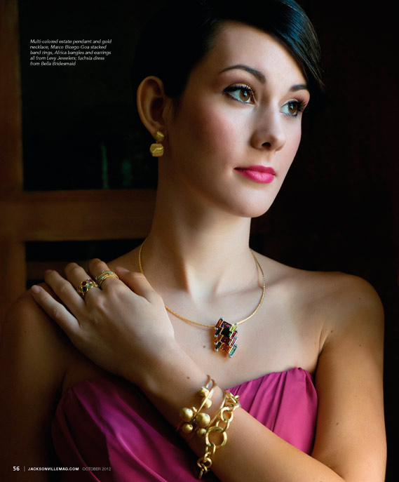 October Jewelry editorial for Jacksonville Magazine by Agnes Lopez