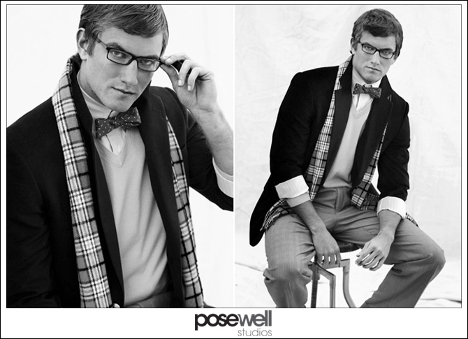 Male model comp card shoot by POSE WELL Studios