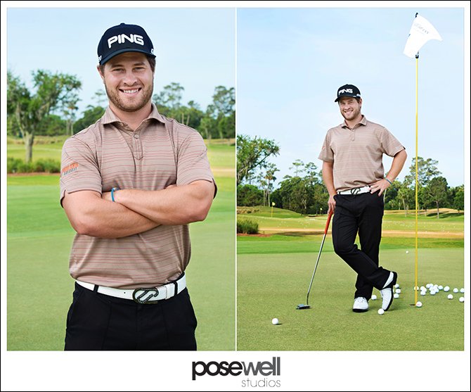 Portraits of PGA Tour professional golfer David Lingmerth by Agnes Lopez