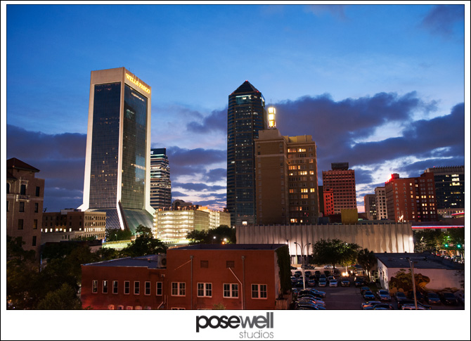 View of Downtown Jacksonville from the Yates parking garage